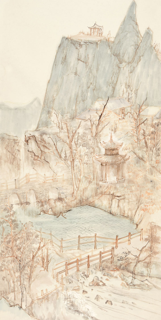 刘洪海、付玉峰、吴玉萍山水画作品展在河南省美术馆开展